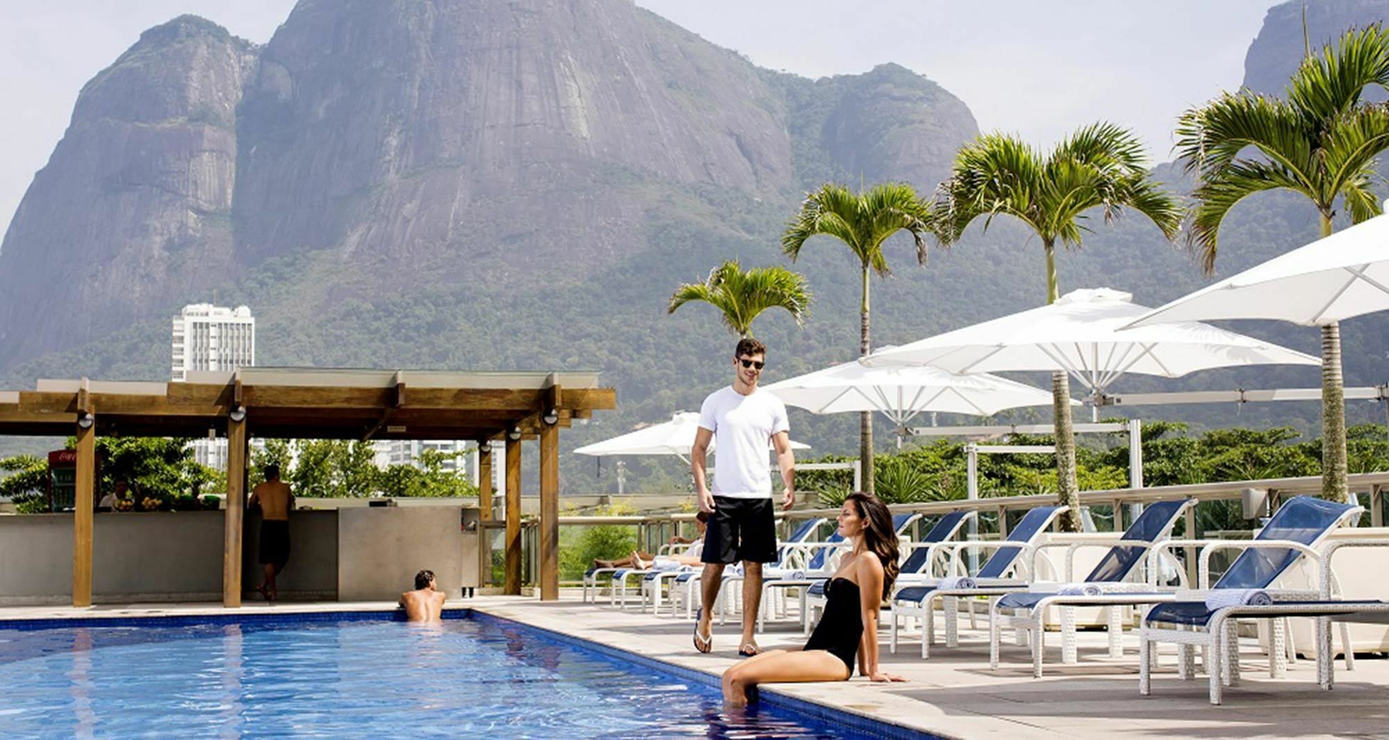 Pullman Rio De Janeiro Sao Conrado Hotel Buitenkant foto The hotel's pool